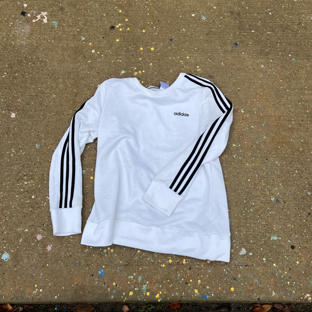 black n white & pink n white adidas long sleeve